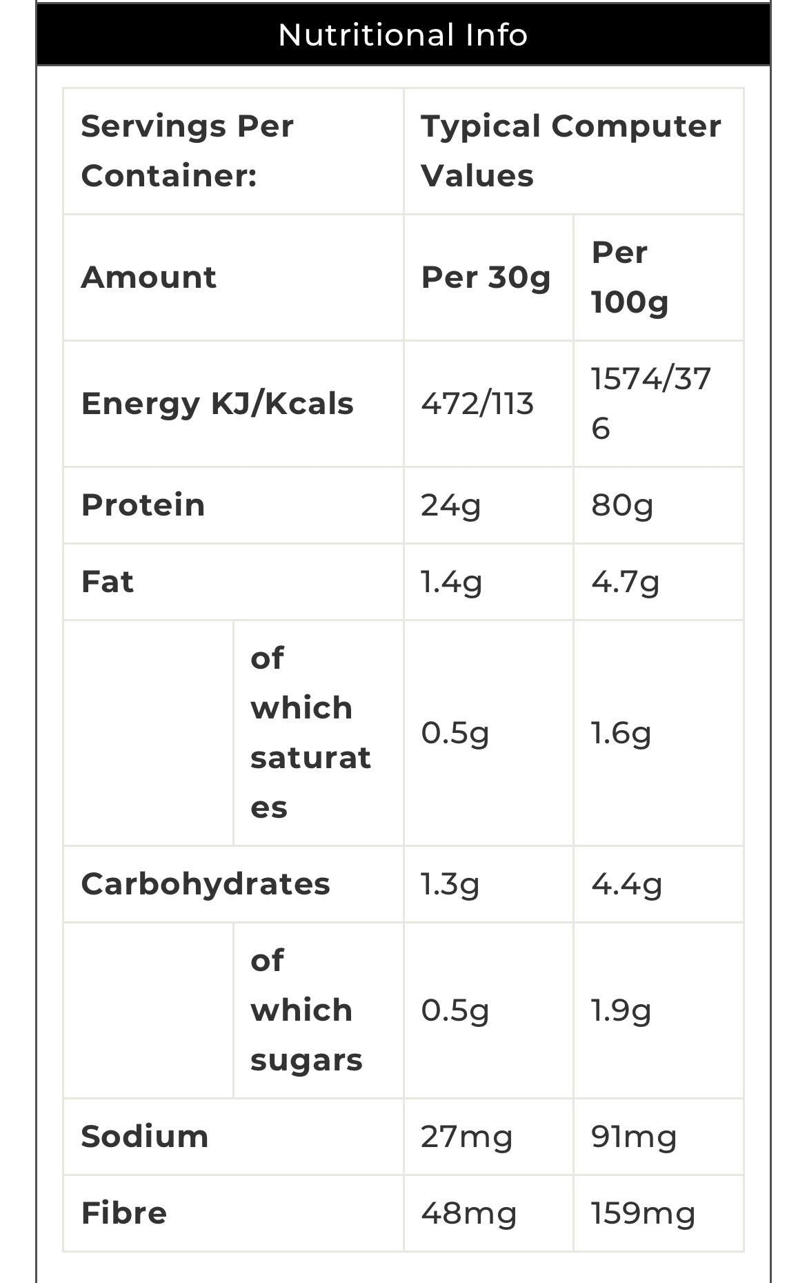 JBC Nutrition ISO whey strawberry ice cream single serving (30g)