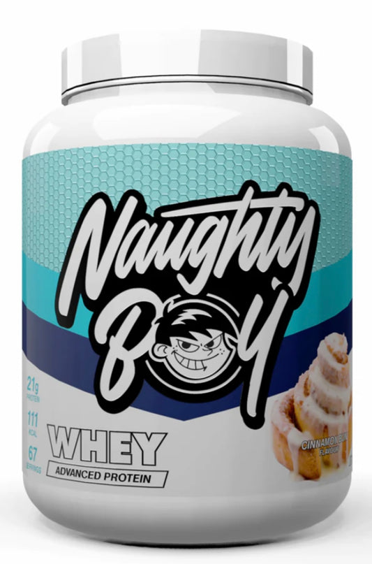 Naughty Boy whey cinnamon bun single serving (30g)