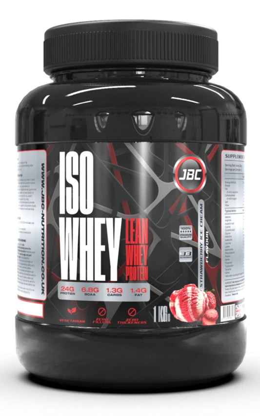 JBC Nutrition ISO whey strawberry ice cream single serving (30g)