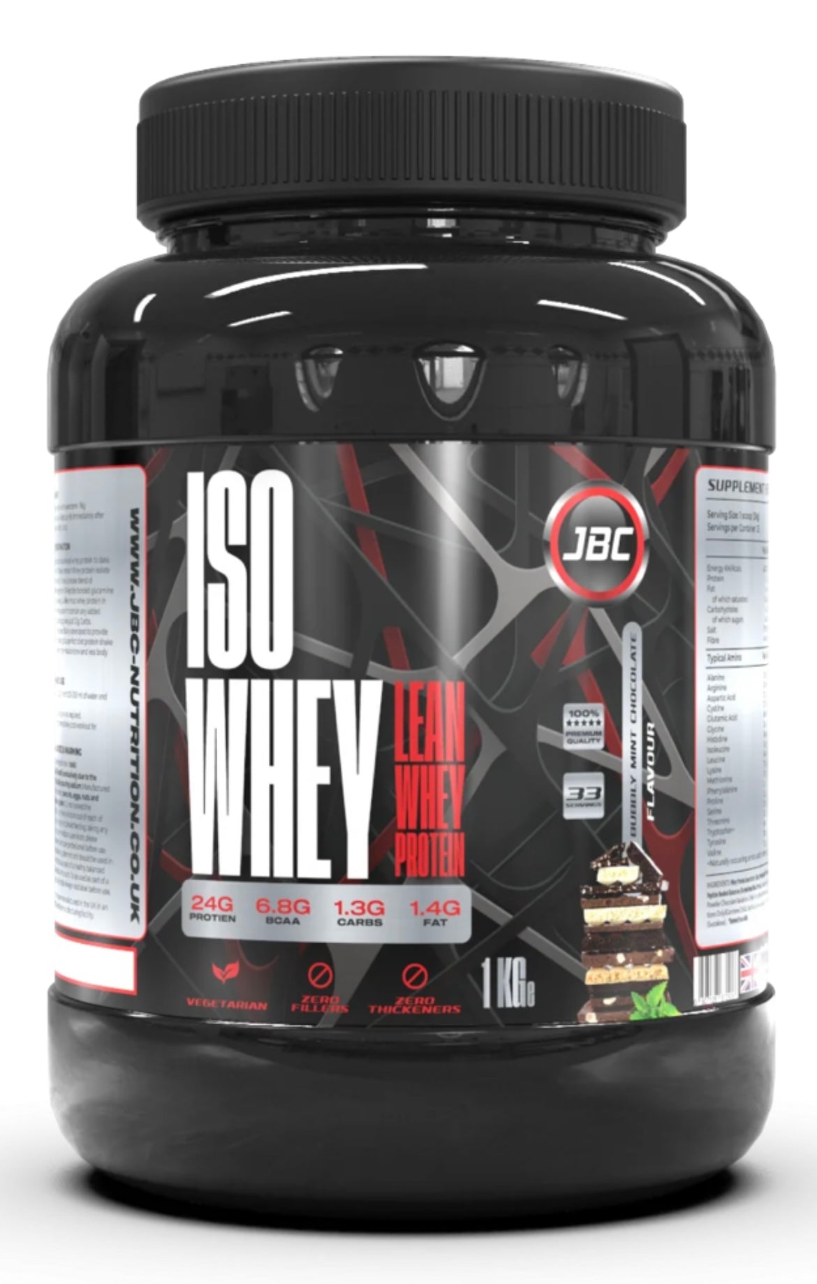 JBC Nutrition ISO whey minty choc single serving (30g)