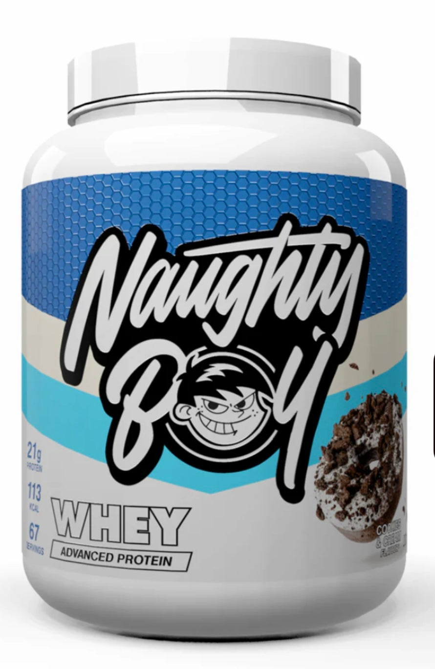 Naughty Boy whey cookies and cream single serving (30g)