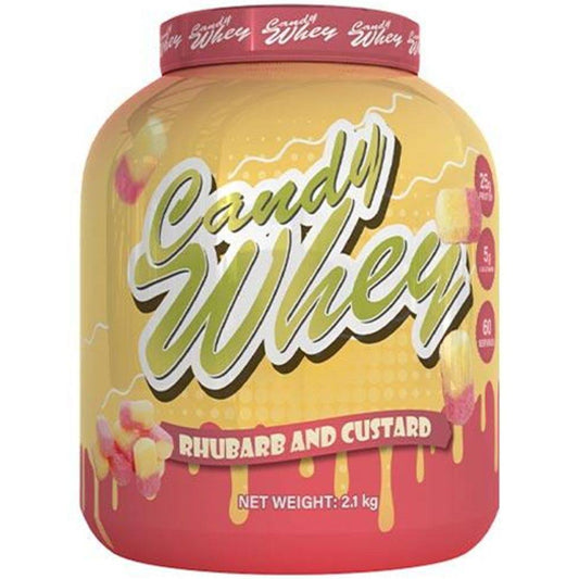 Candy Whey Rhubarb and custard single serving (35g)