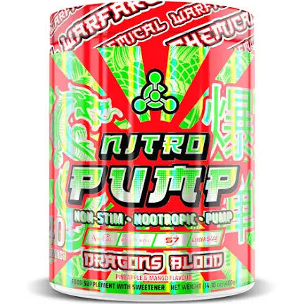 Chemical Warfare Nitro pump pre workout, Dragons Blood (1 scoop)