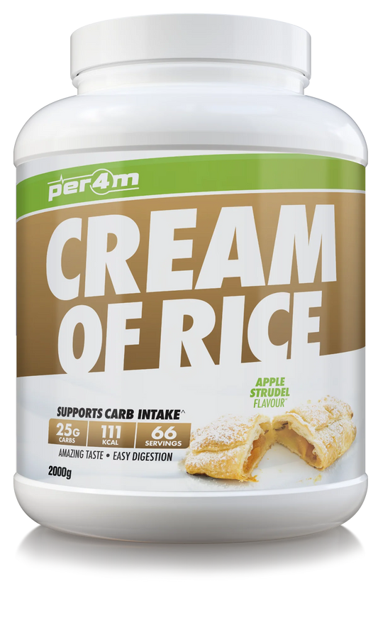 PER4M cream of rice, apple strudel single serving (30g)