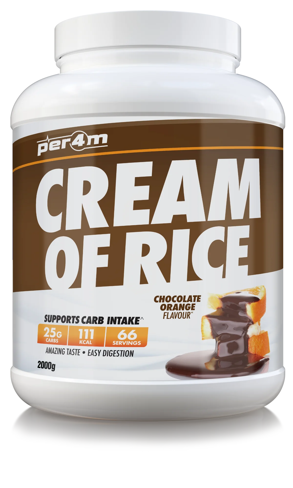 PER4M cream of rice, choc orange single serving (30g)