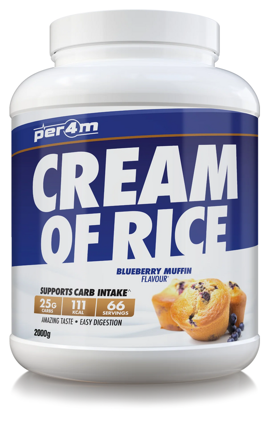 PER4M cream of rice, blueberry muffin single serving (30g)