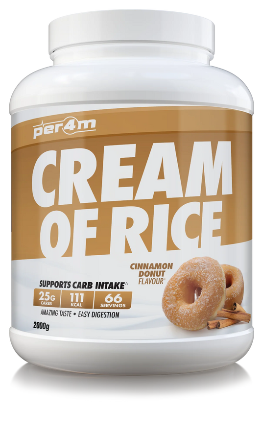 PER4M cream of rice, cinnamon donut single serving (30g)