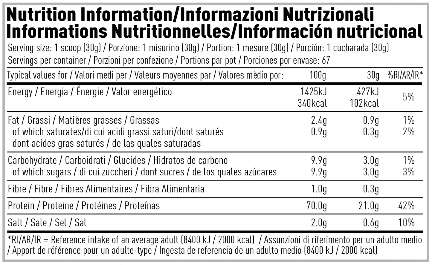 Per4m Choc brownie batter, single serving (30g)