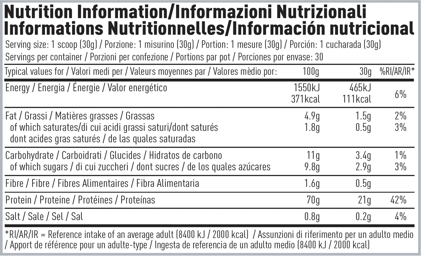 Per4m Cookies and cream single serving (30g)