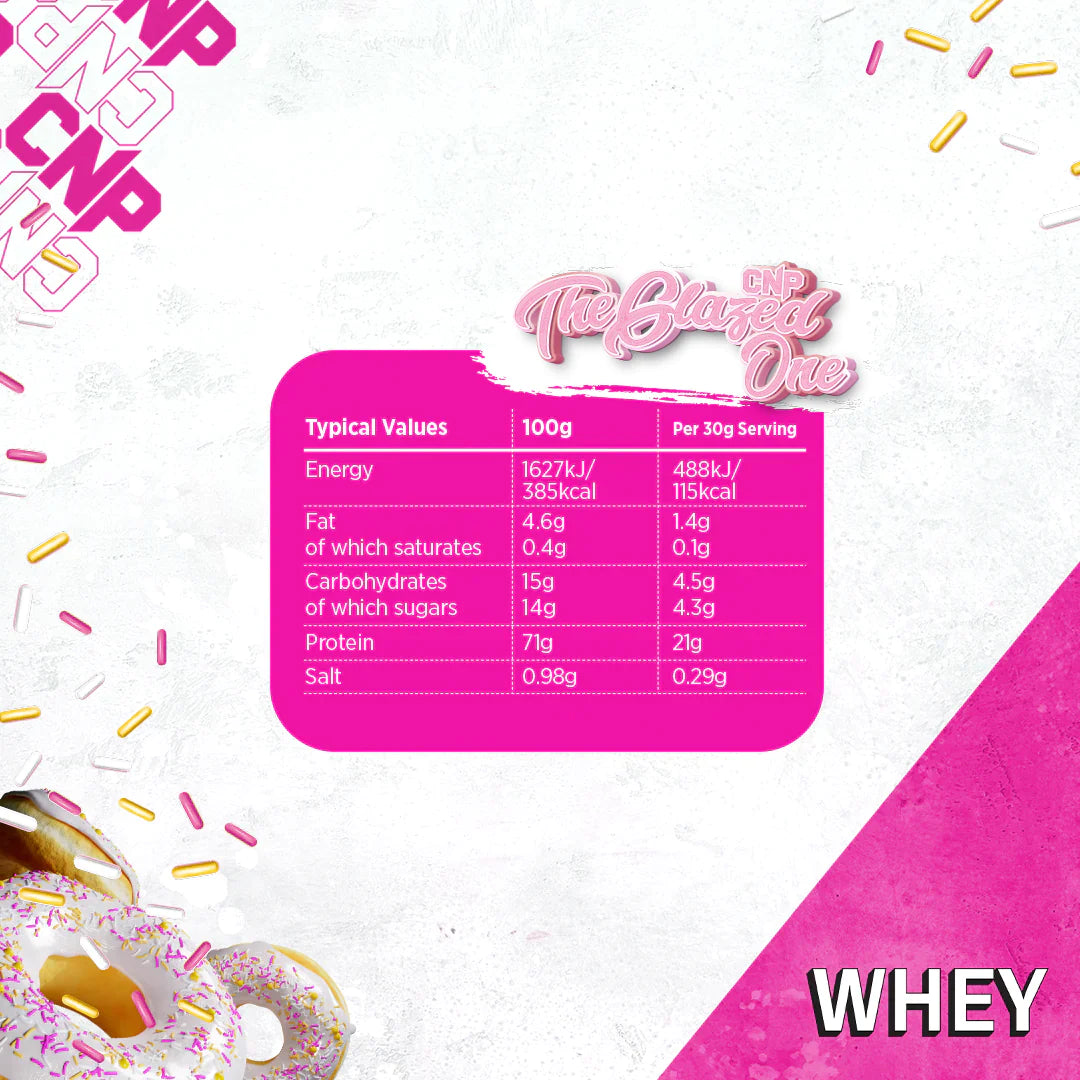 CNP Glazed donut single serving (30g)